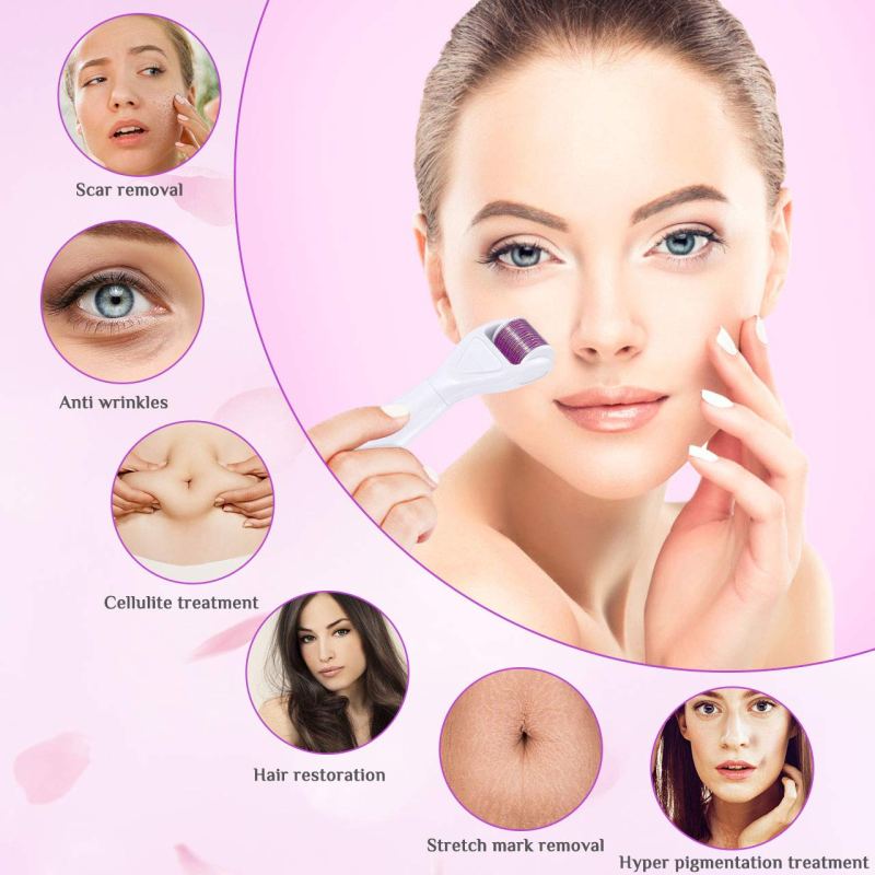 6-in-1 Derma Roller Kit - Titanium Microneedling for Face & Body