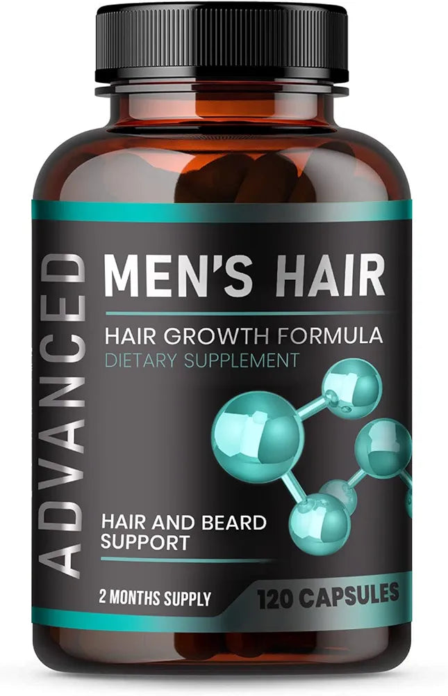 Hair Growth Vitamins for Men 120 Caps - Biotin & Saw Palmetto