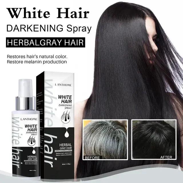 Hair Darkening Spray - Natural White to Black Hair Treatment