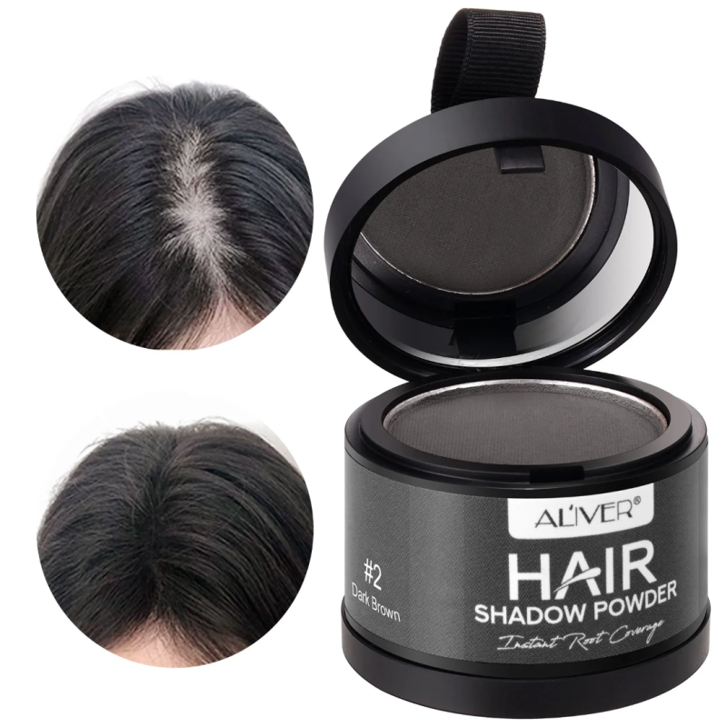 Aliver Hair Shadow Powder - Instant Root Touch Up & Coverage, Hair Building Fibers