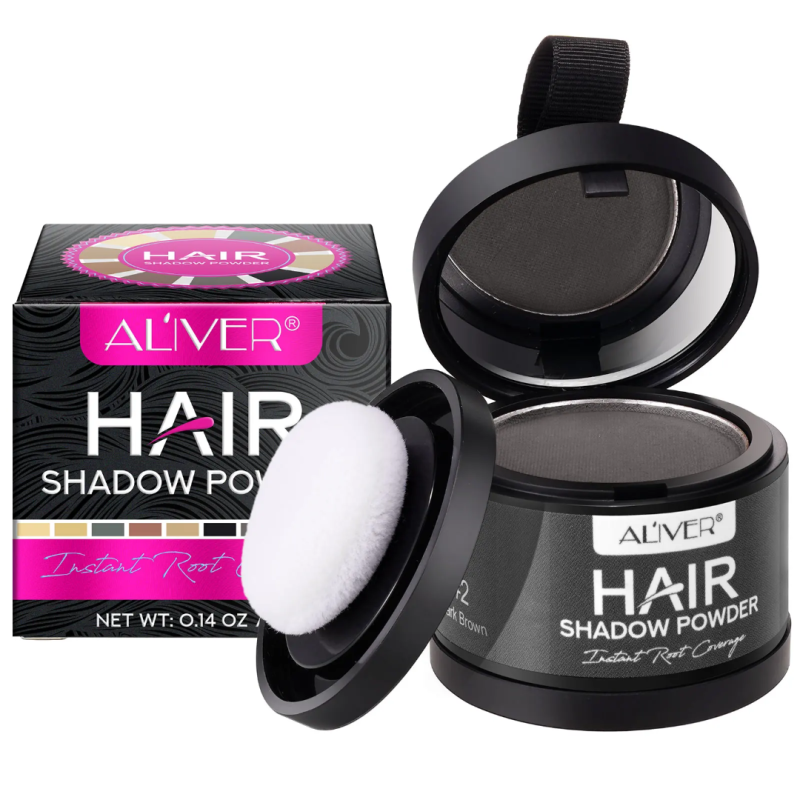 Aliver Hair Shadow Powder - Instant Root Touch Up & Coverage, Hair Building Fibers